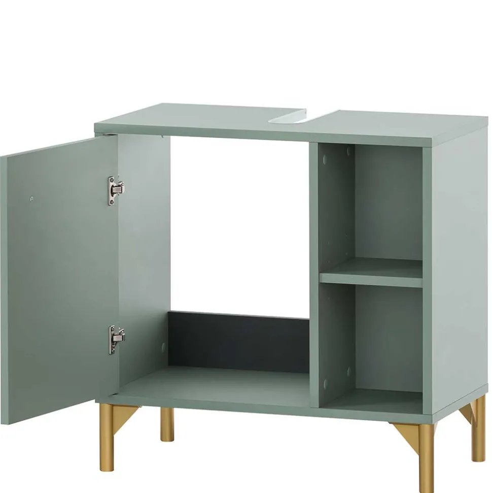 Waschbeckenunterschrank in Graugrün - Vilatata