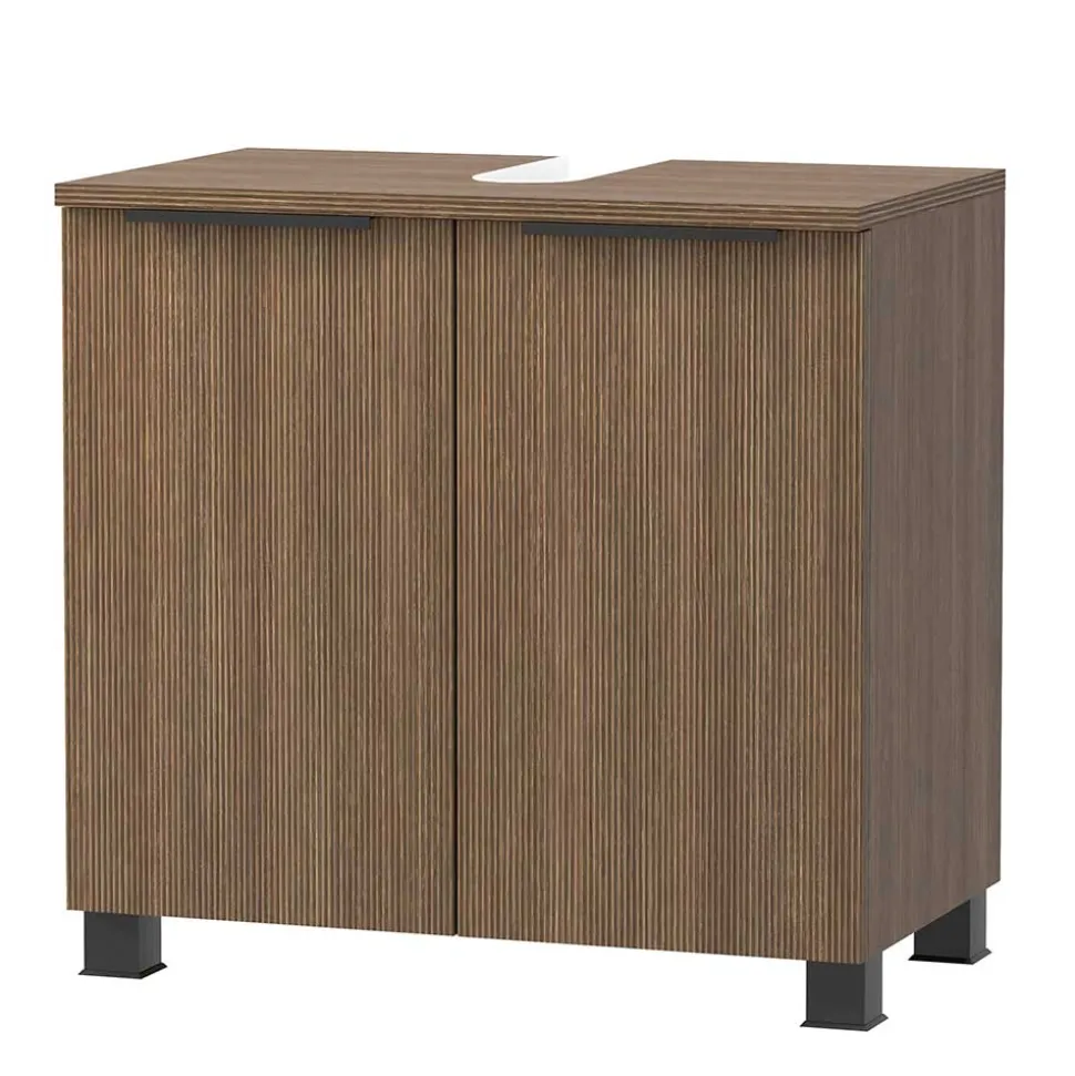 Waschbeckenunterschrank in Dekor Eiche Dunkel - Ucaida