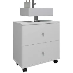 Waschbeckenunterschrank mit zwei Schubladen - Huanga