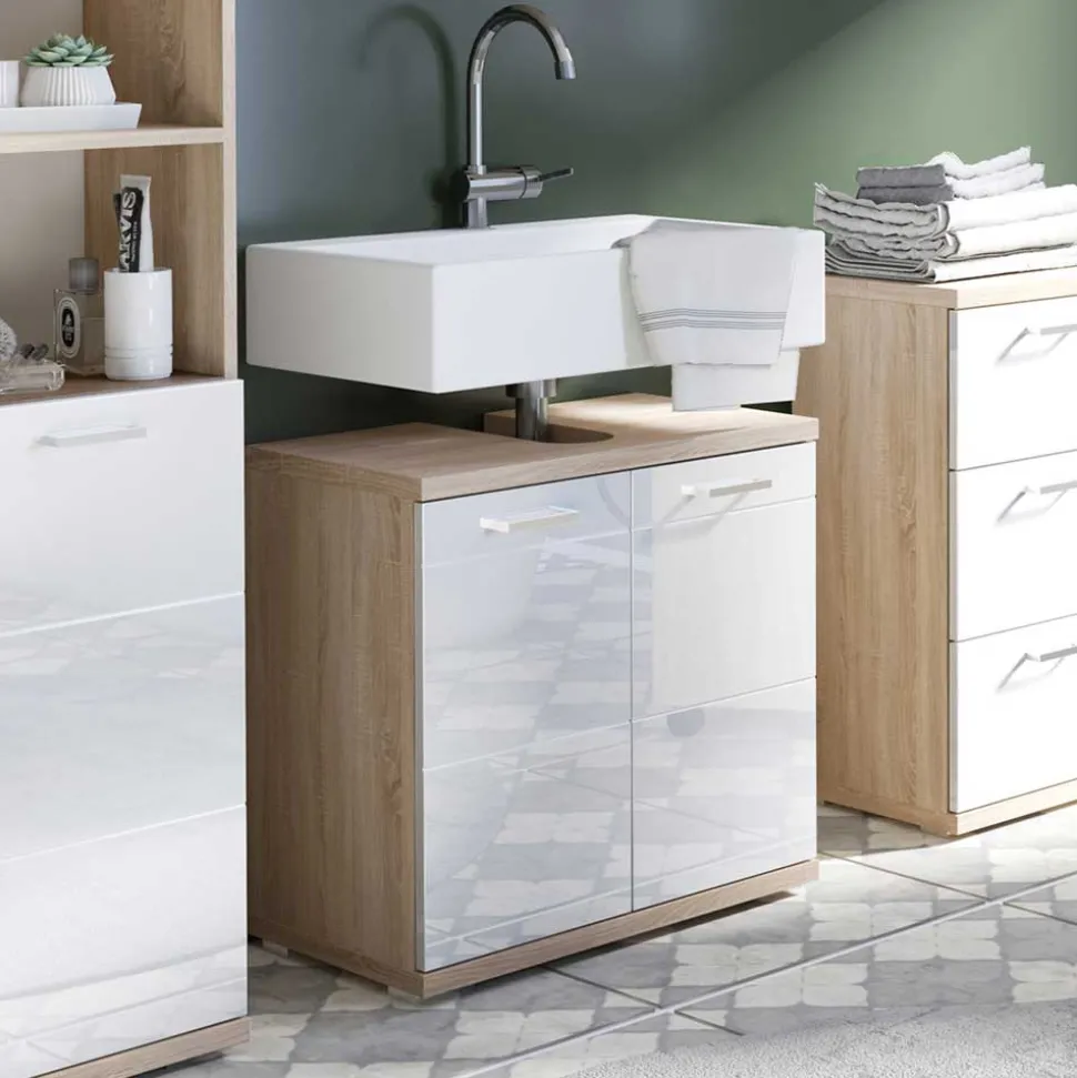 Waschbecken-Unterschrank 2-türig - Faneto