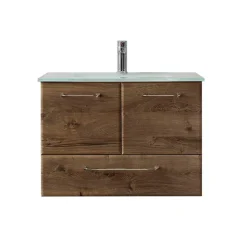 Waschkommode mit Glas-Waschbecken - Miss X