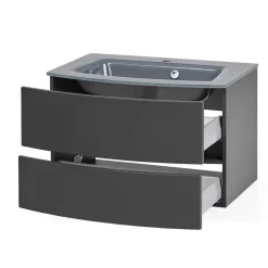 Waschkonsole in Dunkelgrau - Natarivos