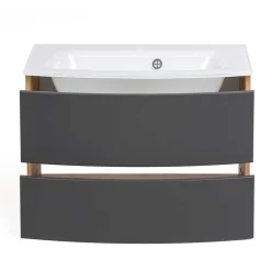 Waschkonsole in Grau & Wildeiche - Larutta