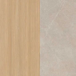 Waschkonsole und Spiegelschrank Set - Vibulam (zweiteilig)