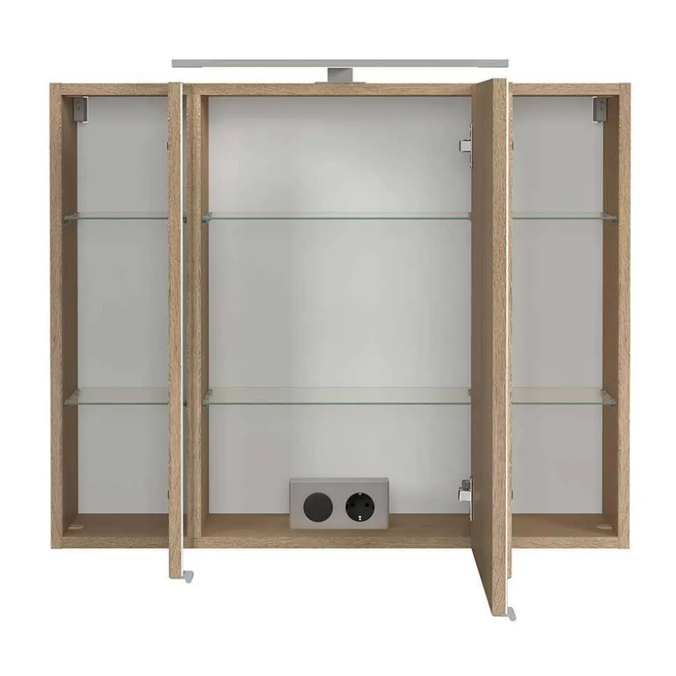 Waschkonsole und Spiegelschrank Set - Vibulam (zweiteilig)