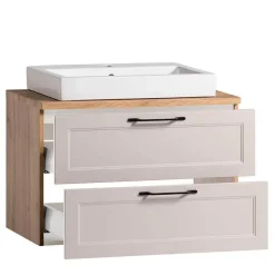 Waschkonsole und Spiegelschrank Set - Trioto (zweiteilig)