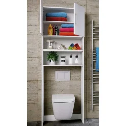 Waschmaschinen Schrank in Weiß - Calla