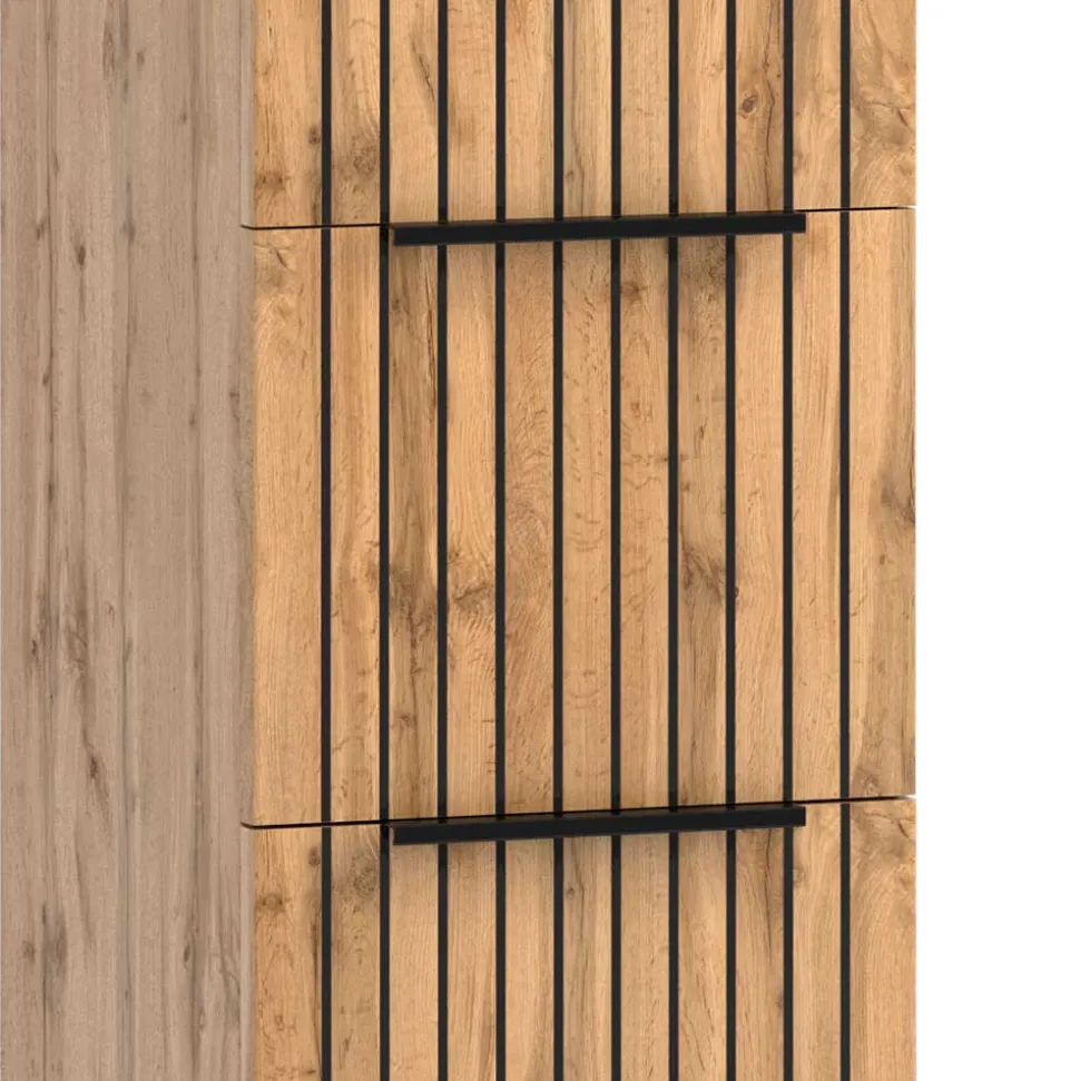 Waschplatz & Midi-Schrank Set - Crystoga (dreiteilig)