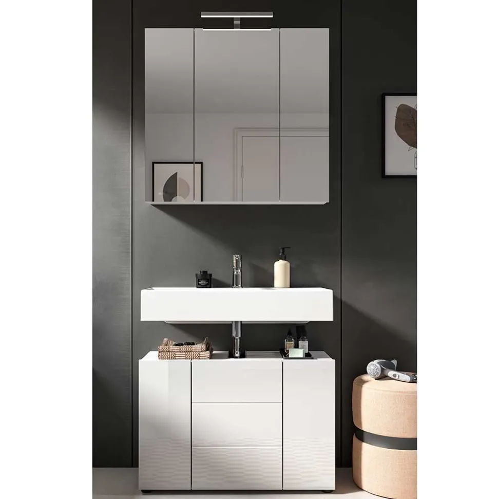 Waschplatz & Spiegelschrank Set - Vitablos (zweiteilig)