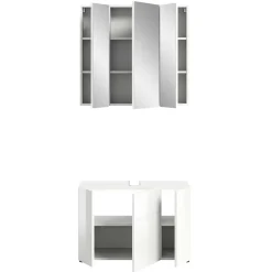 Waschplatz & Spiegelschrank Set - Vitablos (zweiteilig)