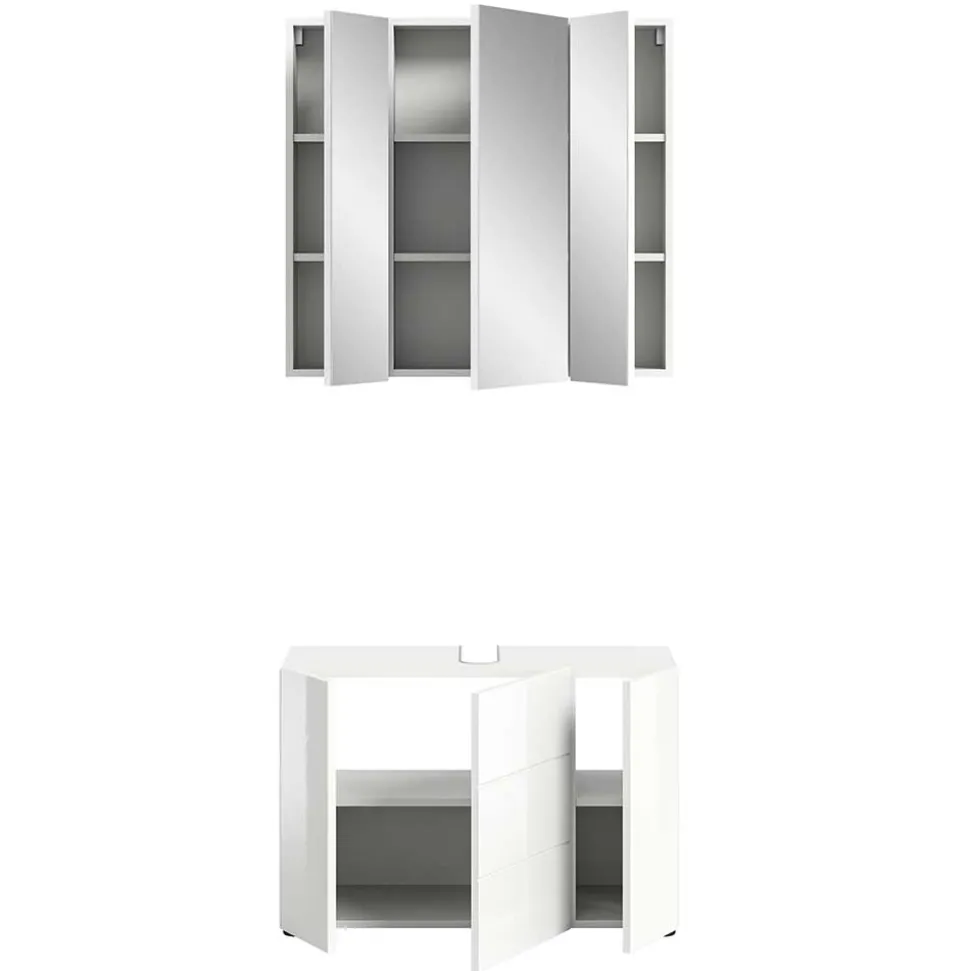 Waschplatz & Spiegelschrank Set - Vitablos (zweiteilig)