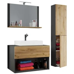 Waschplatz Badmöbelset zweifarbig - Effect (dreiteilig)