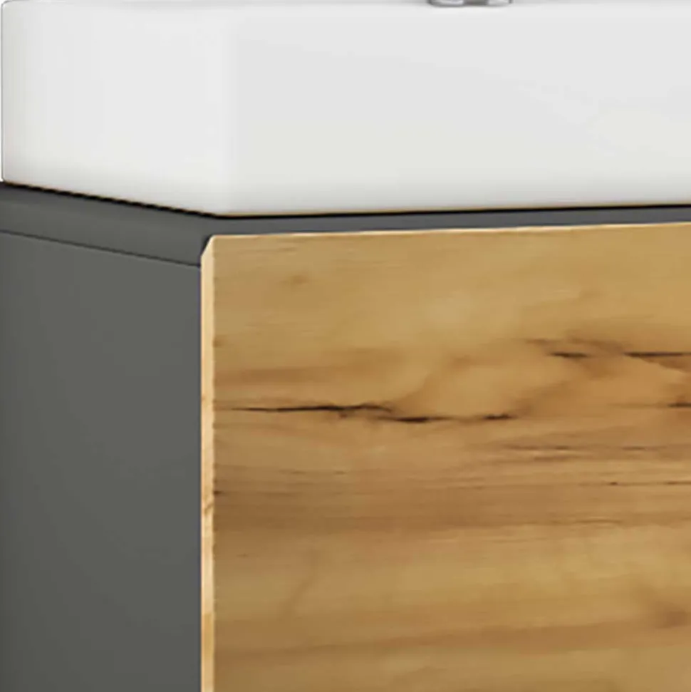 Waschplatz Badmöbelset zweifarbig - Effect (dreiteilig)