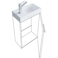 Waschplatz fürs Gäste WC Set - Denima (zweiteilig)