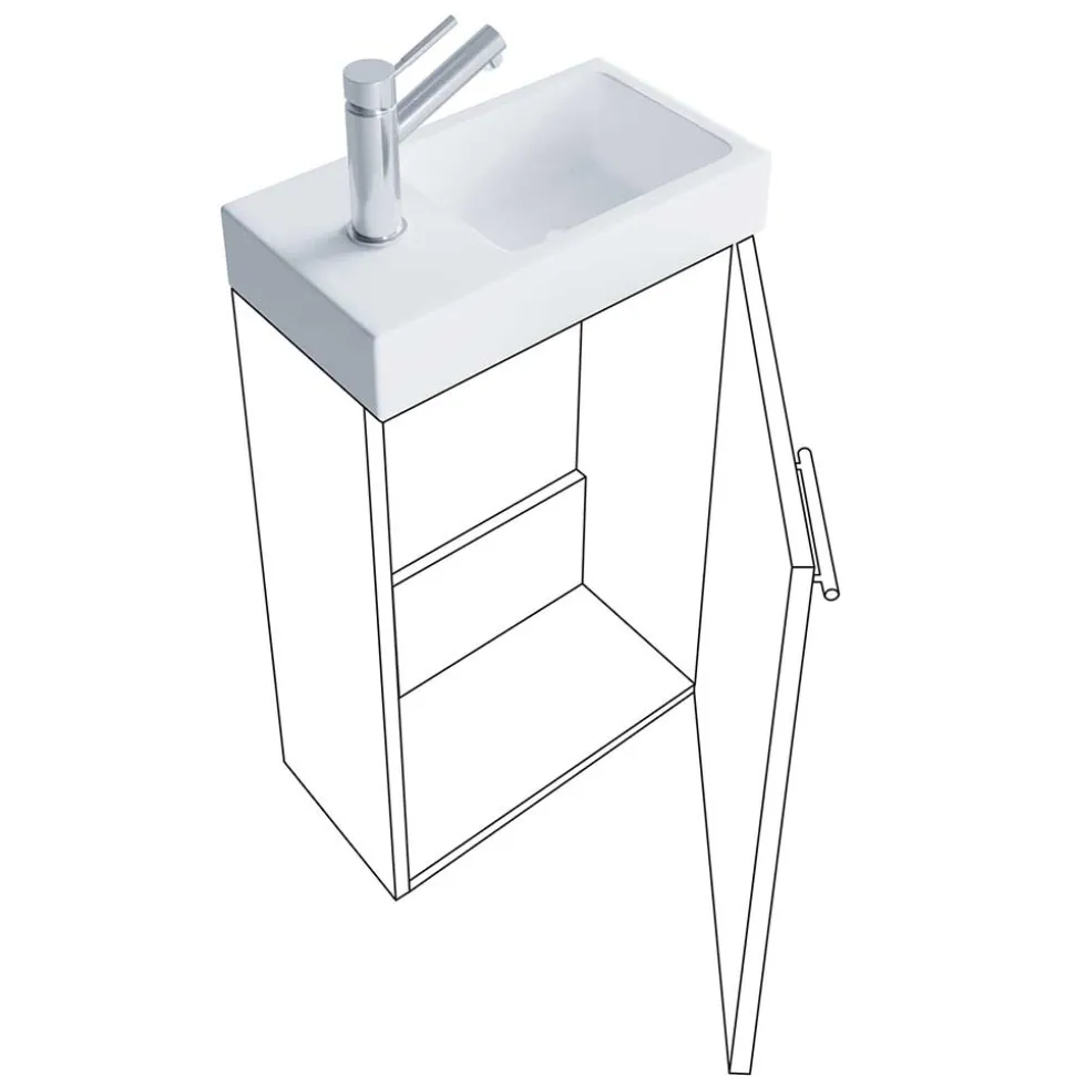 Waschplatz fürs Gäste WC Set - Denima (zweiteilig)