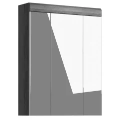 Waschplatz Möbel in Weiß HG & Grau - Nancys (zweiteilig)