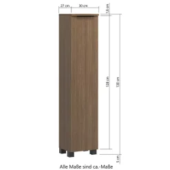 Waschplatz und Midischrank Set - Ucaida (dreiteilig)