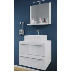 Waschplatz zum Aufhängen fürs Bad - Ipsum (zweiteilig)