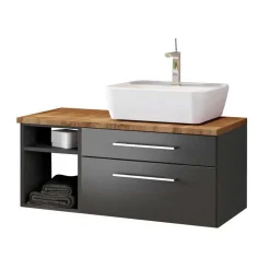 Waschtisch 90 cm & Spiegel - Estregos (dreiteilig)