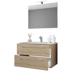 Waschtisch & Spiegel fürs Bad - Caleena (zweiteilig)