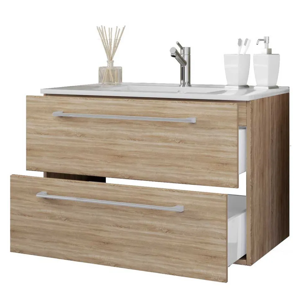 Waschtisch & Spiegel fürs Bad - Caleena (zweiteilig)