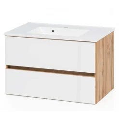 Waschtisch Möbel & Hochschrank Set - Vrendina (dreiteilig)