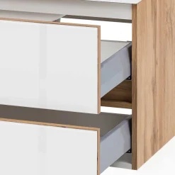 Waschtisch Möbel & Hochschrank Set - Vrendina (dreiteilig)