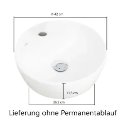 Waschtisch mit Aufsatzbecken für die Wand - Breznia