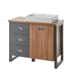 Waschtisch mit Aufsatzbecken 91 cm breit - Forawas