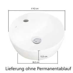 Waschtisch mit einem Aufsatz-Waschbecken - Leitha