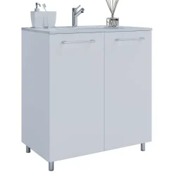 Waschtisch mit LED Spiegel Set - Ipsum (zweiteilig)