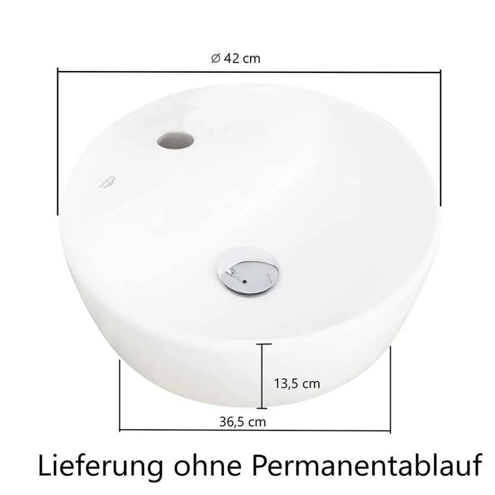 Waschtisch Set mit Midischrank fürs Bad - Leitha (dreiteilig)