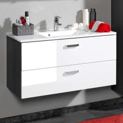 Waschtisch Tiamos in Weiß Hochglanz