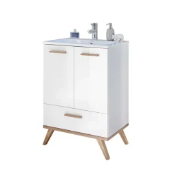 Waschtisch und Spiegel Set - Timur (zweiteilig)