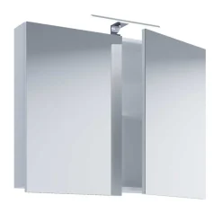 Waschtisch und Spiegelschrank in Weiß - Ipsum (zweiteilig)