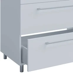 Waschtisch und Spiegelschrank in Weiß - Ipsum (zweiteilig)