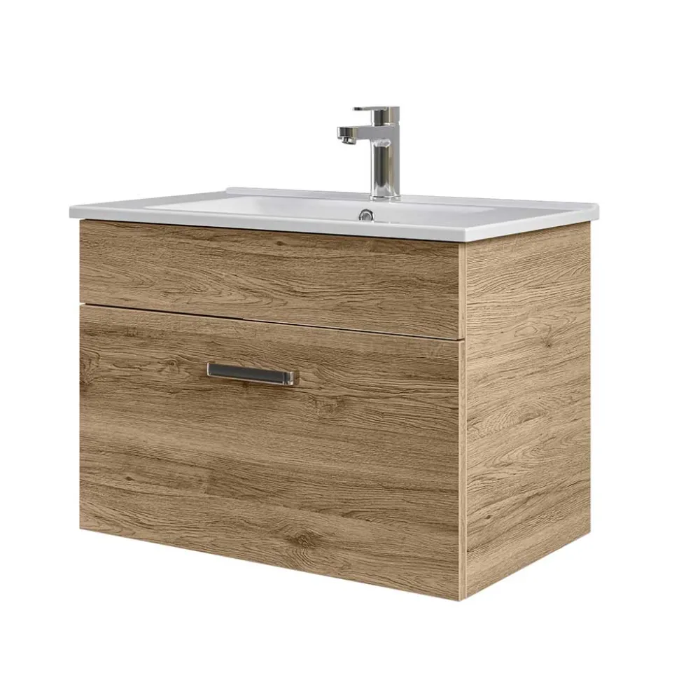 Waschtischkonsole in Holzoptik - Lemi