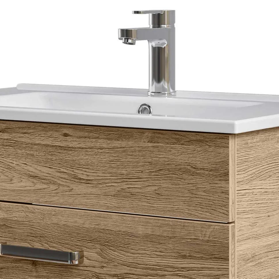 Waschtischkonsole in Holzoptik - Lemi