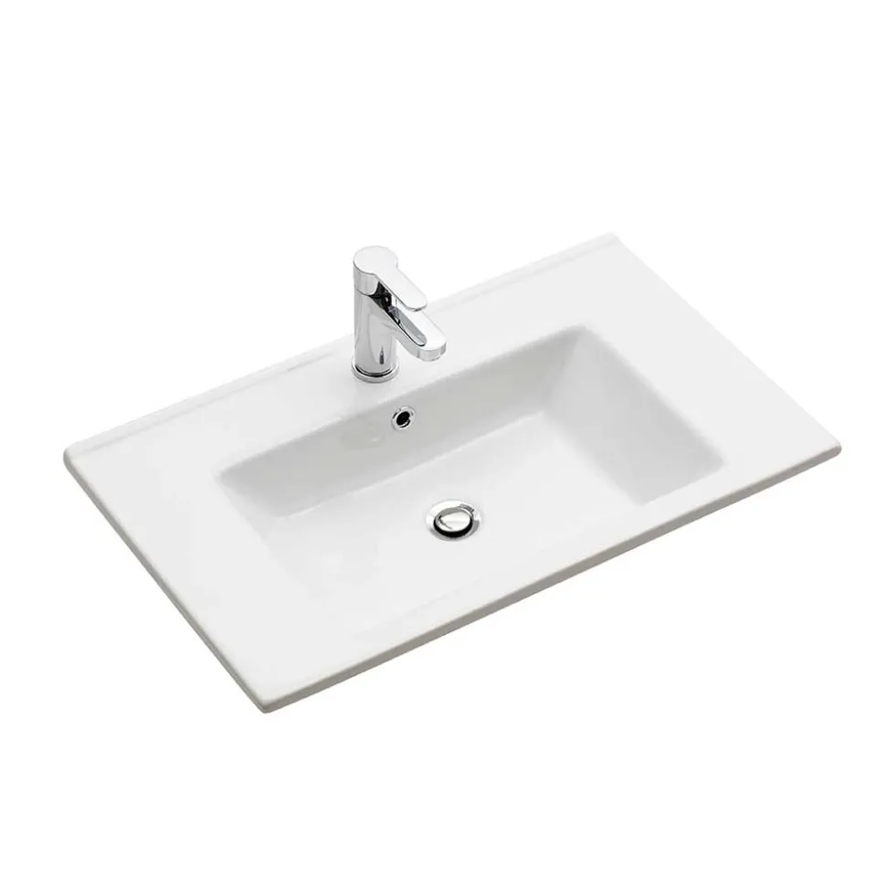 Waschtischkonsole in Holzoptik - Lemi