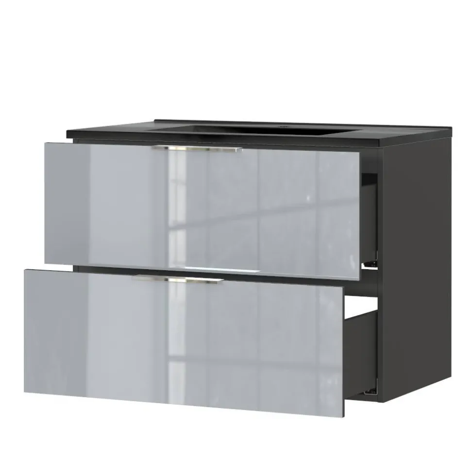 Waschtisch-Konsole in Silbergrau - Fiela