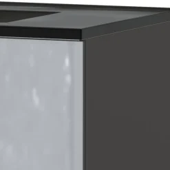 Waschtisch-Konsole in Silbergrau - Fiela