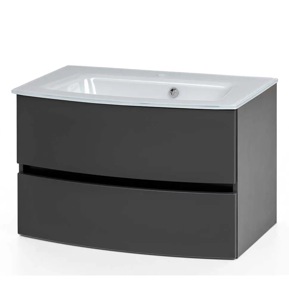 Waschtischkonsole mit Einlass-Waschbecken - Natarivos