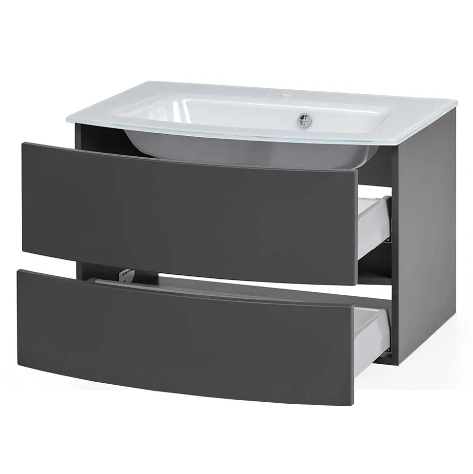 Waschtischkonsole mit Einlass-Waschbecken - Natarivos