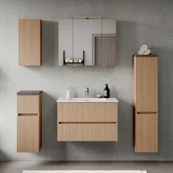 Waschtischkonsole mit Einlasswaschbecken - Vibulam