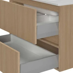 Waschtischkonsole mit Einlasswaschbecken - Vibulam