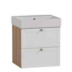 Waschtischkonsole mit Keramik-Aufsatzwaschbecken - Traciana