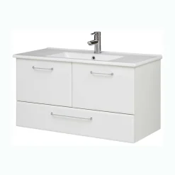 Waschtisch-Konsole mit Keramikbecken - Estateas