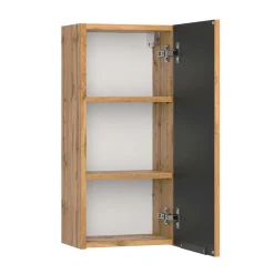 Waschtischkonsole mit Oberschrank Set - Crystoga (dreiteilig)