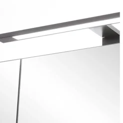 Waschtischkonsole mit Oberschrank Set - Crystoga (dreiteilig)