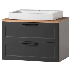 Waschtischkonsole und Spiegelschrank Set - Novelya (zweiteilig)